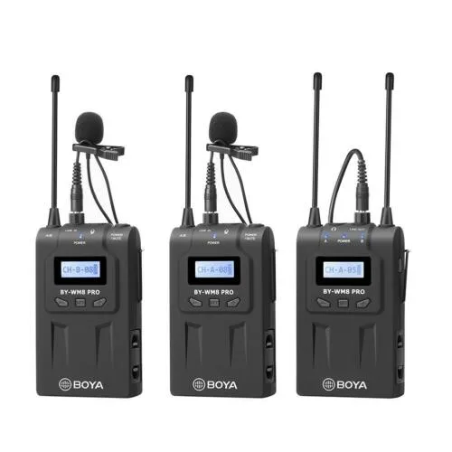 میکروفن بی سیم دو مخاطب بویا Boya  By-WM8Pro K2