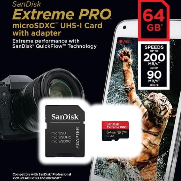 SanDisk 64GB Extreme PRO microSD