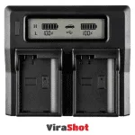 Coolcam Dual Digital Battery Charger