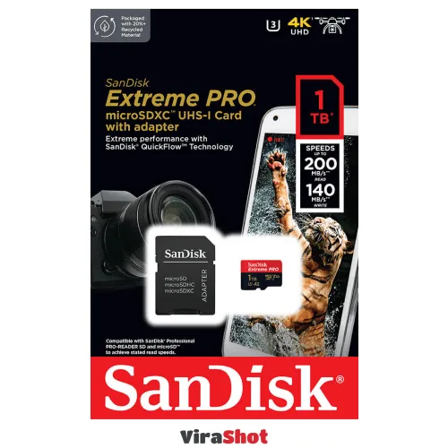 SanDisk Extreme PRO microSDXC UHS-I Memory Card 1 TB