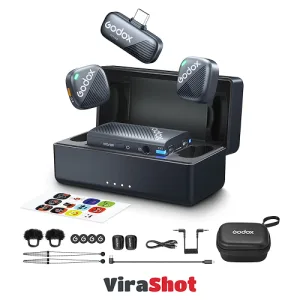 GODOX Cube-C Combo Kit 2| میکروفون بی سیم دونفره گودگس کیت 2 کمبو