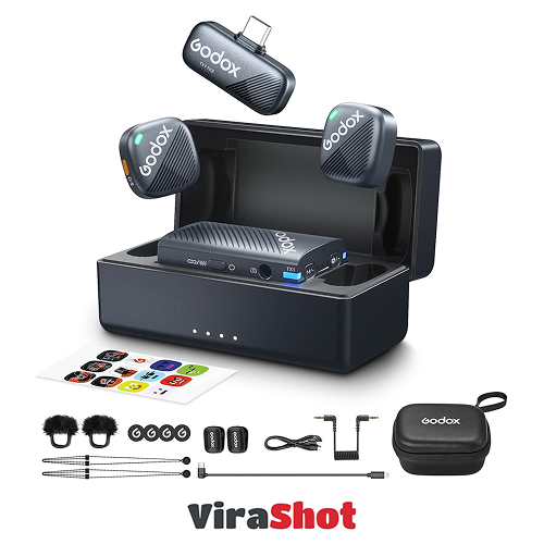 GODOX Cube-C Combo Kit 2| میکروفون بی سیم دونفره گودگس کیت 2 کمبو