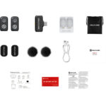 Hollyland LARK A1 Mini Duo|میکروفون بی‌سیم دو نفره تایپ سی