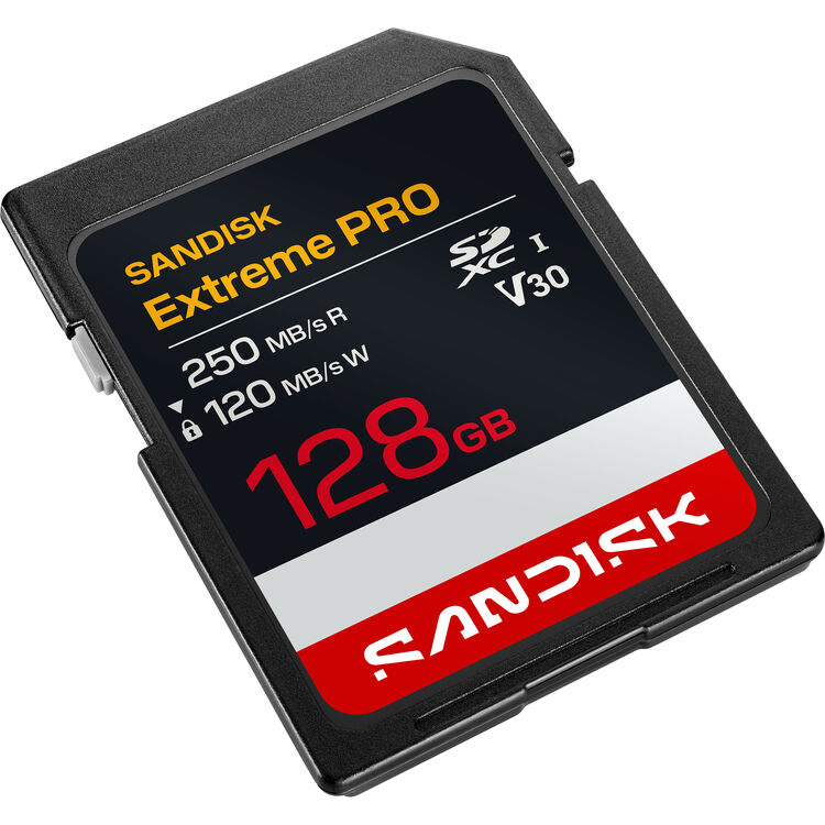 SANDISK 128GB Extreme PRO SD|کارت حافظه 128 گیگ سندیسک سرعت 250 مگابایت 1 SANDISK 128GB Extreme PRO SD|کارت حافظه 128 گیگ سندیسک سرعت 250 مگابایت