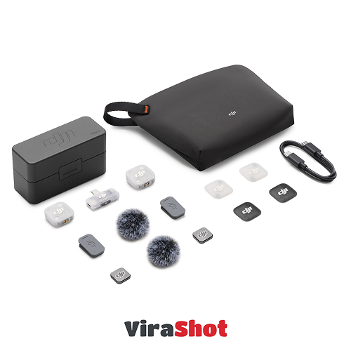 DJI Mic Mini 2|میکروفون میک مینی2 همراه با گیرنده موبایل و 2 فرستنده DJI Mic Mini 2|میکروفون میک مینی2 همراه با گیرنده موبایل و 2 فرستنده