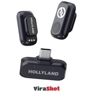 Hollyland LARK A1 Mini Duo|میکروفون بی‌سیم دو نفره تایپ سی