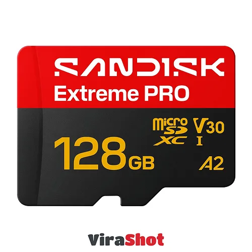 SANDISK Extreme PRO microSD 128GB 250MB|کارت حافظه 128 گیگ میکرو سرعت 250 مگابایت